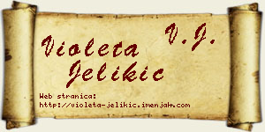 Violeta Jelikić vizit kartica